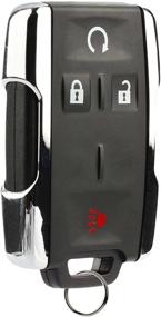 img 2 attached to Брелок Keyless Entry с функцией дистанционного запуска, подходит для Chevy Silverado Colorado/GMC Sierra Canyon 2014 2015 2016 2017 (M3N-32337100 Chrome)