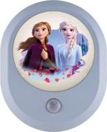 🌙 disney frozen, anna and elsa, myselect led night light with motion sensor, dusk to dawn, girls room decor, ul-listed, ideal for bedroom, nursery, bathroom, 44473 логотип