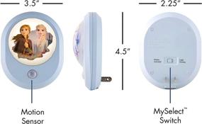 img 1 attached to 🌙 Disney Frozen, Anna and Elsa, MySelect LED Night Light with Motion Sensor, Dusk to Dawn, Girls Room Decor, UL-Listed, Ideal for Bedroom, Nursery, Bathroom, 44473