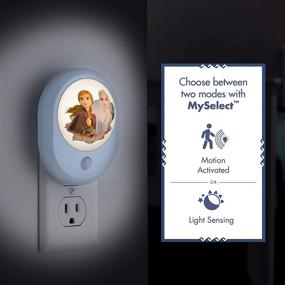 img 3 attached to 🌙 Disney Frozen, Anna and Elsa, MySelect LED Night Light with Motion Sensor, Dusk to Dawn, Girls Room Decor, UL-Listed, Ideal for Bedroom, Nursery, Bathroom, 44473