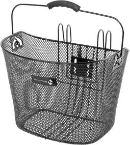 img 4 attached to 🧺 Versatile and Durable Ventura Quick Mount Wire Basket, 10.25 x 8.5 x 13.5 inches, in Sleek Black Finish