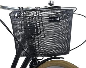 img 1 attached to 🧺 Versatile and Durable Ventura Quick Mount Wire Basket, 10.25 x 8.5 x 13.5 inches, in Sleek Black Finish