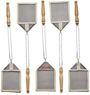 kings county tools classic fly swatter set of 5 - wire frame, wood handle, durable mesh, reinforced edges - efficient solution against flying pests, non-plastic - crafted in france logo