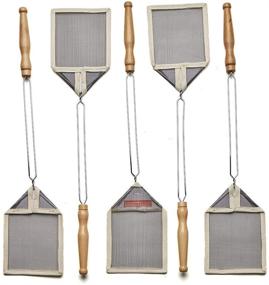 img 3 attached to Kings County Tools Classic Fly Swatter Set of 5 - Wire Frame, Wood Handle, Durable Mesh, Reinforced Edges - Efficient Solution against Flying Pests, Non-Plastic - Crafted in France
