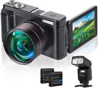 цифровая видеокамера lecran digital camcorder для блоггинга со скоростным светом логотип