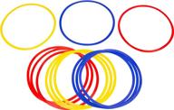 🏋️ trademark innovations speed and agility training rings - set of 12, multi-color, 16-inch: enhance your athletic performance! логотип