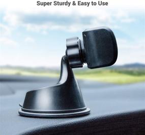 img 2 attached to Olixar Car Phone Holder Mount Windshield - TriMount 3 in 1 - Universal Fit for iPhone, Samsung Galaxy & More - Auto Express Recommended - Black