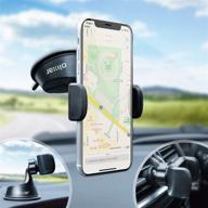 olixar car phone holder mount windshield - trimount 3 in 1 - universal fit for iphone, samsung galaxy & more - auto express recommended - black logo