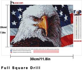 img 3 attached to Painting Rhinestone Embroidery Patriotism 7 9X11 8In