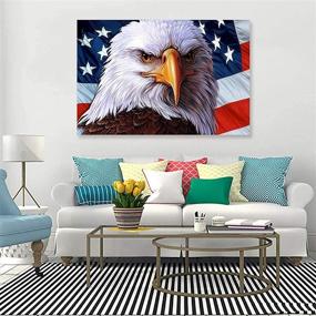 img 2 attached to Painting Rhinestone Embroidery Patriotism 7 9X11 8In