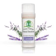 🌿 organic lavender deodorant by green tidings - vegan & fragrance free, aluminum free underarm antiperspirant for men and women, 2.7 oz, 1 pack logo