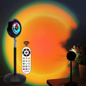 img 4 attached to 🌅 KAKIWA Sunset Lamp: Vibrant 15 Colors & Dynamic Modes | Remote Controlled USB Night Light for Home, Party, and Photo Vlogs