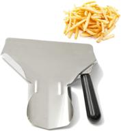 🥄 mggi stainless steel french fry bagger scoop chip popcorn bagger ice candy snacks desserts scooper - efficient tool with right handle logo