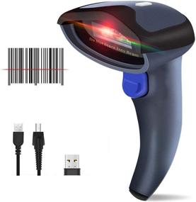 img 4 attached to 📱 Wireless Barcode Scanner by NETUM – Bluetooth Compatible, Portable USB Wired 1D Barcode Scanner for Inventory Management. 2.4G Cordless CCD Scanner Gun for Tablet, iPhone, iPad, Android, iOS, PC, POS System