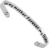 empowering stainless steel cuff bracelets: inspirational women's jewelry with engraved messages logo