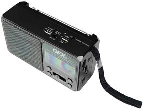 img 1 attached to 📻 2021 Model QFX R-37 6-Band Solar Radio: AM, FM, SW1 - SW4, Bluetooth, LED Flashlight