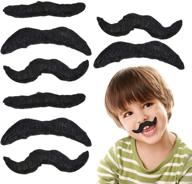 artcreativity realistic fake mustache set - bulk pack of 36 - stick on moustaches: perfect for mexican, super mario, lumberjack, and cowboy party - photo booth props and favors with skin-safe adhesive logo