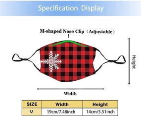 img 2 attached to Christmas Snowflake Washable Bandanas Adjustable