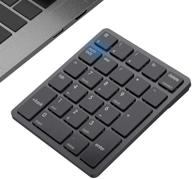 🔢 havit bluetooth number pad: portable mini 26-key wireless numeric keypad for laptop desktop, pc, surface pro, notebook – rechargeable and ergonomic (black) logo