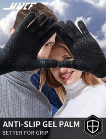 img 1 attached to 🧤 MAJCF Thermal Weather Anti-Slip Elastic Men's Gloves & Mittens Accessories
