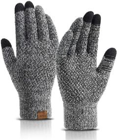 img 4 attached to 🧤 MAJCF Thermal Weather Anti-Slip Elastic Men's Gloves & Mittens Accessories