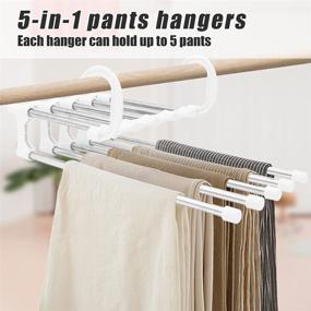 img 2 attached to Органайзер для гардероба Houmyud Hangers из нержавеющей стали