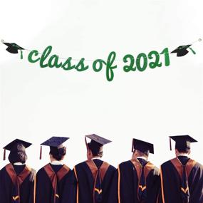 img 2 attached to Green Glitter Class 2021 Banner
