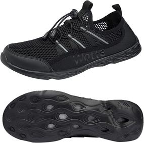 img 4 attached to Lightweight Barefoot Athletic Fishing Walking Men's Shoes and Athletic