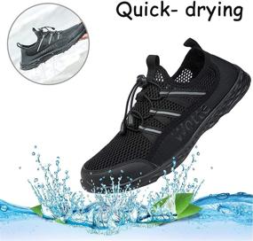 img 2 attached to Lightweight Barefoot Athletic Fishing Walking Men's Shoes and Athletic