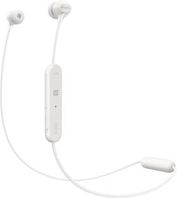 img 4 attached to Почувствуйте беспроводную музыку, как никогда раньше, с наушниками Sony WI-C300 для наушников внутри ушей в белом цвете.