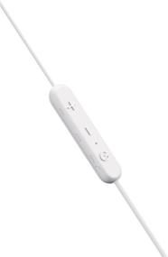img 2 attached to Почувствуйте беспроводную музыку, как никогда раньше, с наушниками Sony WI-C300 для наушников внутри ушей в белом цвете.
