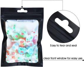 img 2 attached to 🛍️ Versatile 100 Pieces Mylar Bags: Smell Proof, Resealable Storage Bags for Food, Lip Gloss, Jewelry, & More!