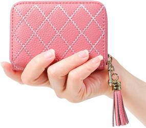img 3 attached to Womens Blocking Holder Leather Accordion Women's Handbags & Wallets for Wallets