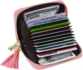 img 4 attached to Womens Blocking Holder Leather Accordion Women's Handbags & Wallets for Wallets