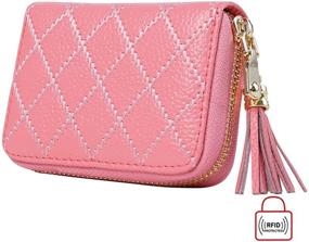 img 2 attached to Womens Blocking Holder Leather Accordion Women's Handbags & Wallets for Wallets