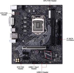 img 2 attached to 🎮 Сеготеп Батл-АХ B460M-D V20 Геймерская микро-ATX материнская плата (INTEL 10-го поколения, разъем LGA 1200, DDR4, слот M.2, USB 3.2 Gen1, PCIe 3.0, NVMe и SATA SSD, D-SUB/DVI/HDMI)