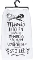 😂 mimi's kitchen 28-inch square cotton dish towel by primitives by kathy - lol logo