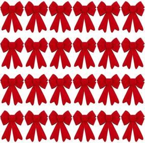 img 4 attached to 🎄 Revamp Your Christmas Décor with MCEAST 24 Pack Christmas Bows - Perfect for Wreaths, Trees, and Home Decoration!