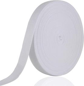 img 4 attached to 🧵 Soft Natural Cotton Twill Tape Ribbon: 50 Yard Length, Herringbone Bias Tape for DIY Crafts and Sewing Projects - White, 1 Inch Width