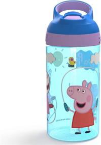 img 1 attached to 16oz Blue/Purple Plastic Water Bottle: Stay Hydrated with Style!