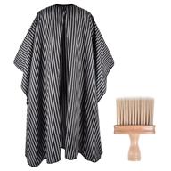 💈 fahaner barber cape and neck duster brush set: ultra-long 57 x 65 inch haircut cape, adjustable snap closure, perfect for hair stylists and barbers logo