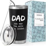 kedrian 20 oz dad tumbler – ideal father's day gifts, top 👨 insulated mugs for dad, best dad gifts, birthday gift for dad, dad christmas presents logo