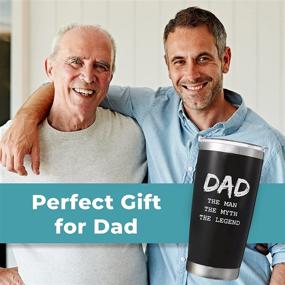 img 3 attached to KEDRIAN 20 oz Dad Tumbler – Ideal Father's Day Gifts, Top 👨 Insulated Mugs for Dad, Best Dad Gifts, Birthday Gift for Dad, Dad Christmas Presents