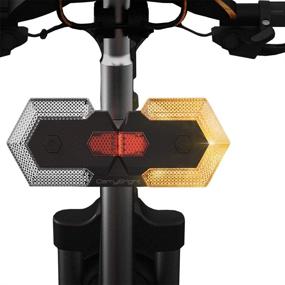 img 1 attached to 🚴 Cycling LED Lights with Remote Control for Front and Rear Turn Signals and Direction Indicators