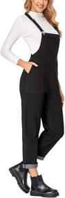 img 3 attached to Stretchy Baggy Denim Jumpsuits for Plus Size Women