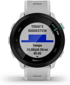 img 3 attached to 🌍 Garmin Forerunner 55 GPS-часы для бега: Ежедневные рекомендуемые тренировки, долгое время работы от батареи - Белые