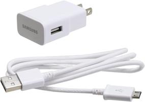 img 1 attached to Samsung OEM Universal 2.0 Amp Micro Home Travel Charger - White: Optimized for Samsung Galaxy S3/S4/Note 2, Non-Retail Packaging