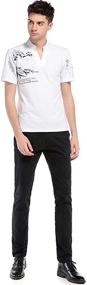 img 2 attached to Sportides Fashion V Neck Henley T Shirt