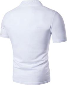 img 3 attached to Sportides Fashion V Neck Henley T Shirt