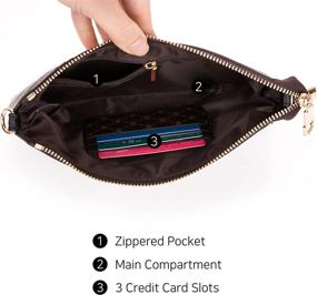 img 3 attached to Lightweight Crossbody Cellphone Shoulder Wristlet Women's Handbags & Wallets and Wristlets